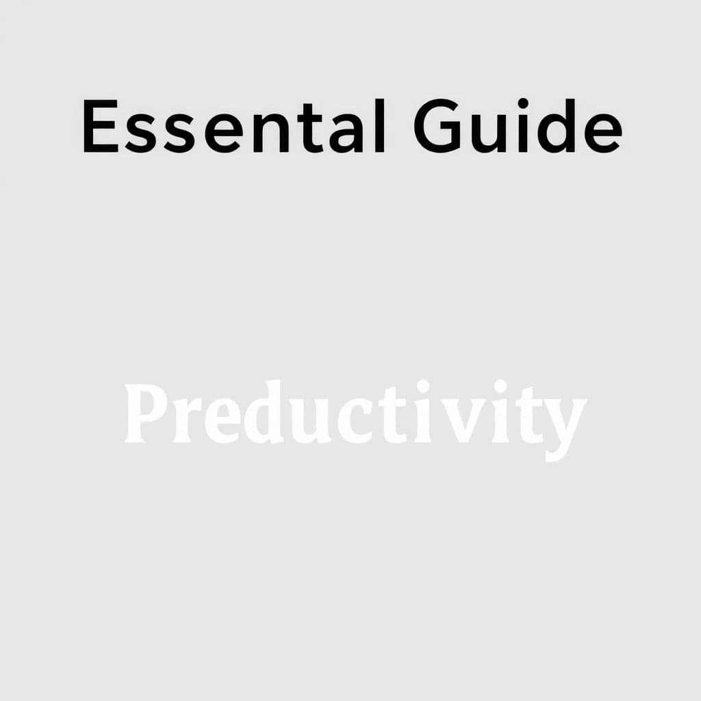 Essential Guide to Productivity