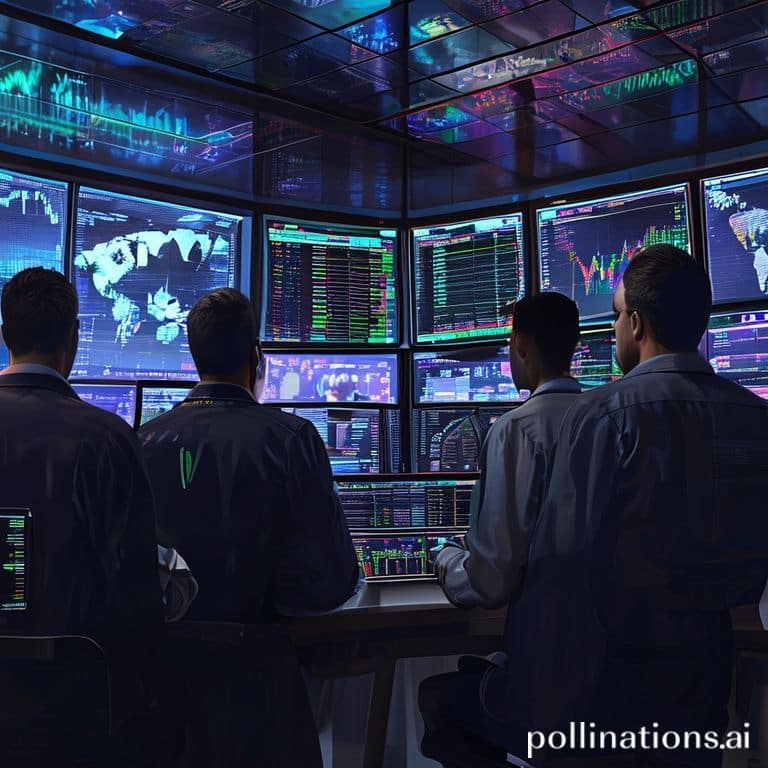 essential - A diverse group of professional traders in a modern, high-tech trading room, focused on multiple large screens di
