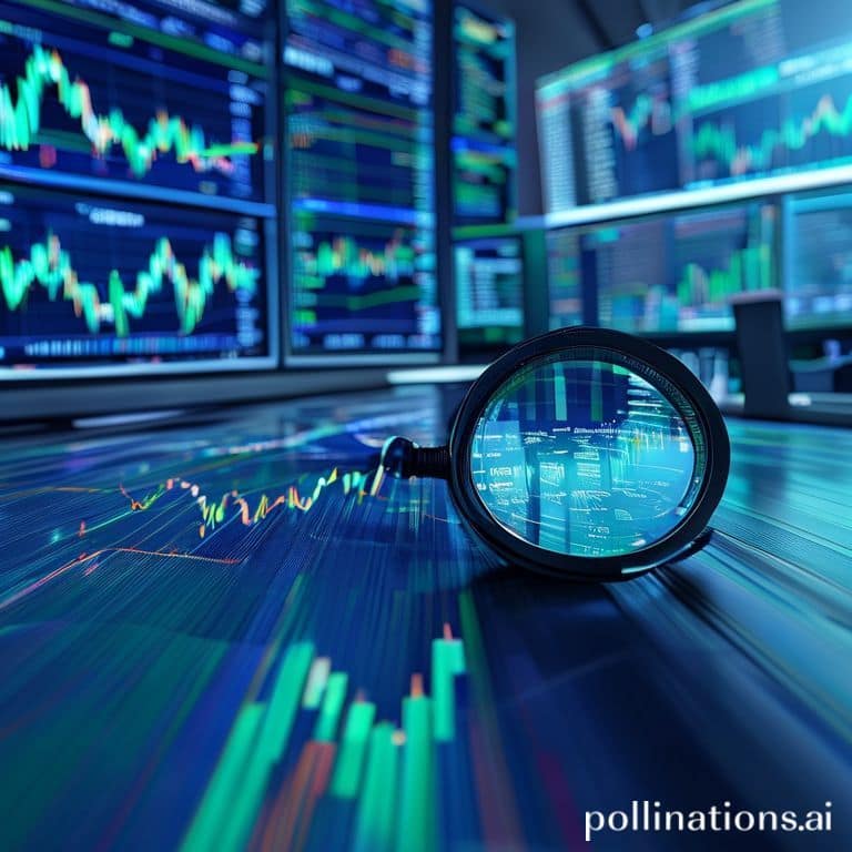 forexliquiditt - A detailed chart showing bid-ask spreads for a currency pair, with a magnifying glass highlighting the tight