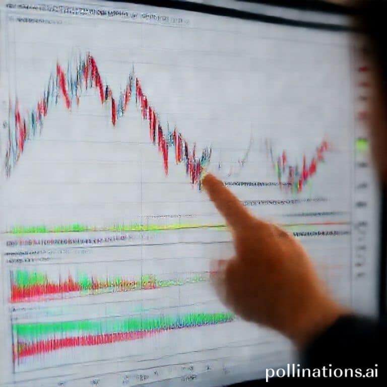 essential - A detailed chart showing candlestick patterns, volume bars below, and various technical indicators like RSI and M